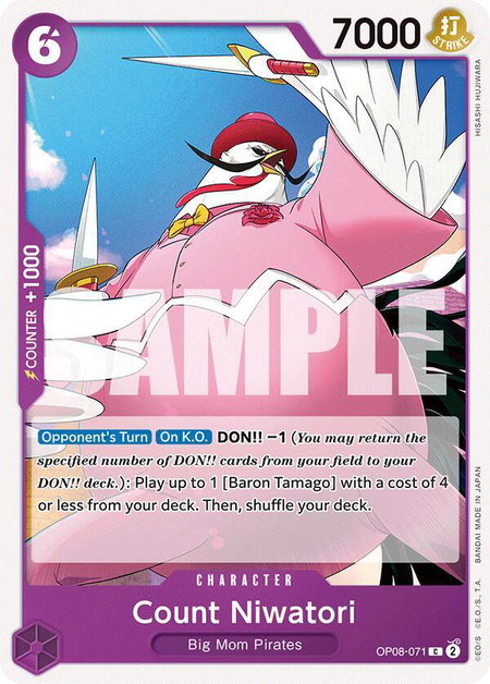 Count Niwatori - Two Legends One Piece trading card