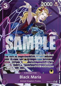 Black Maria (Parallel) - Two Legends (OP08) #OP08-074 - Super Rare One Piece Trading Card