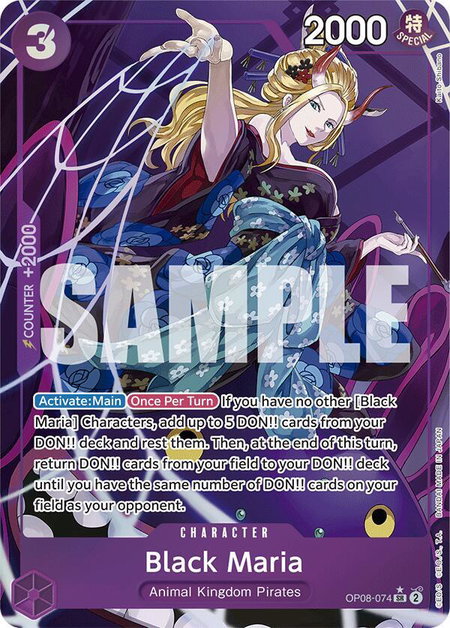 Black Maria (Parallel) - Two Legends One Piece trading card