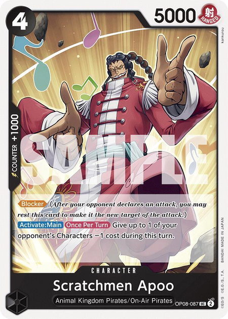 Scratchmen Apoo - Two Legends One Piece trading card