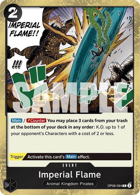 Imperial Flame - Two Legends One Piece trading card