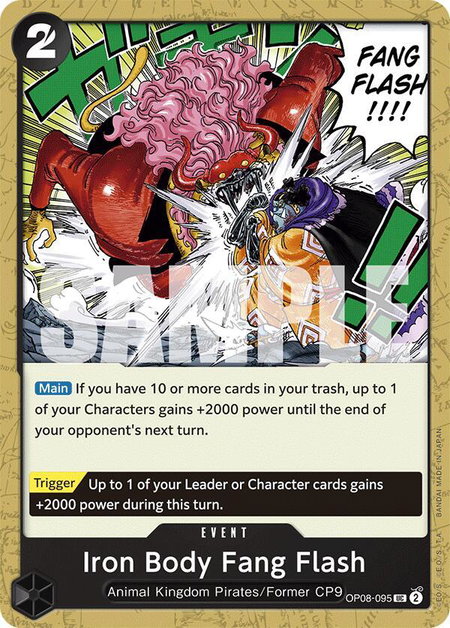 Iron Body Fang Flash - Two Legends One Piece trading card