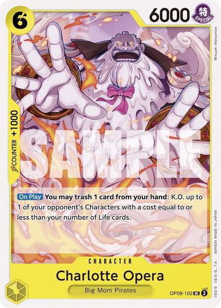 Charlotte Opera - Two Legends One Piece trading card