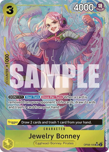 Jewelry Bonney (Parallel) - Two Legends One Piece trading card