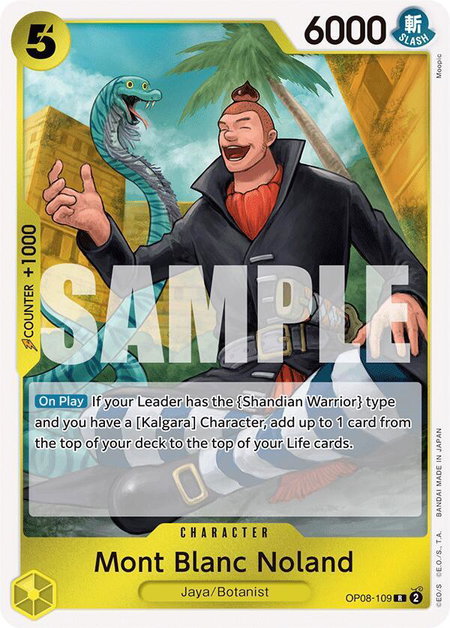 Mont Blanc Noland - Two Legends One Piece trading card