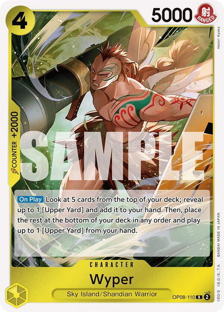 Wyper - Two Legends One Piece trading card