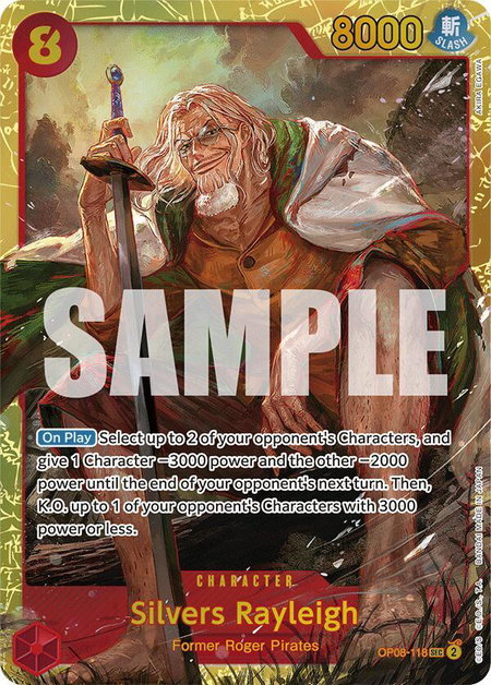 Silvers Rayleigh - Two Legends One Piece trading card