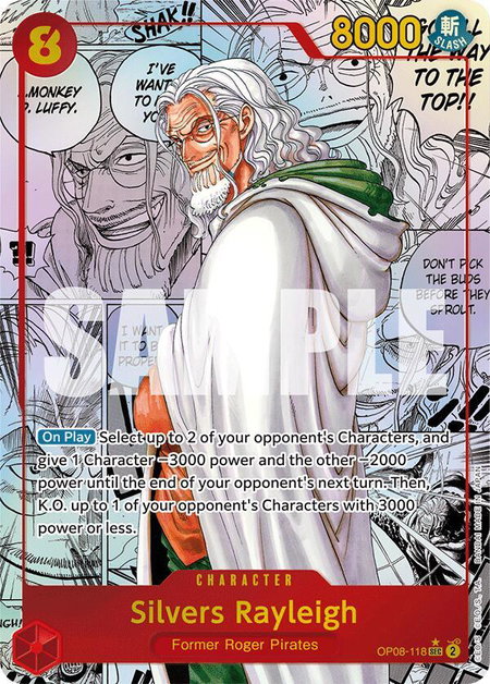 Silvers Rayleigh (Parallel) (Manga) - Two Legends One Piece trading card