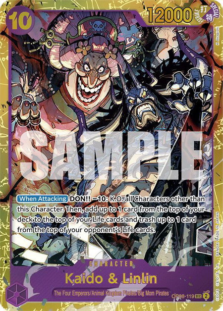 Kaido & Linlin - Two Legends One Piece trading card