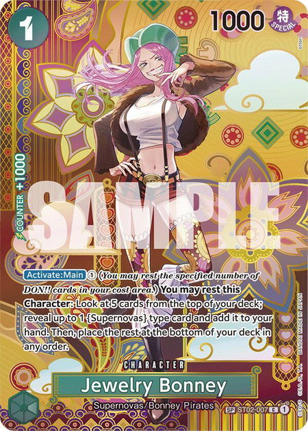 Jewelry Bonney (SP) - Two Legends One Piece trading card