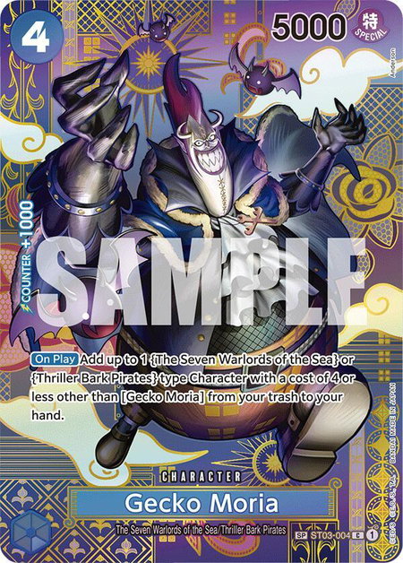 Gecko Moria (SP) - Two Legends One Piece trading card