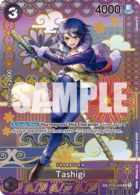 Tashigi (SP) - Two Legends One Piece trading card