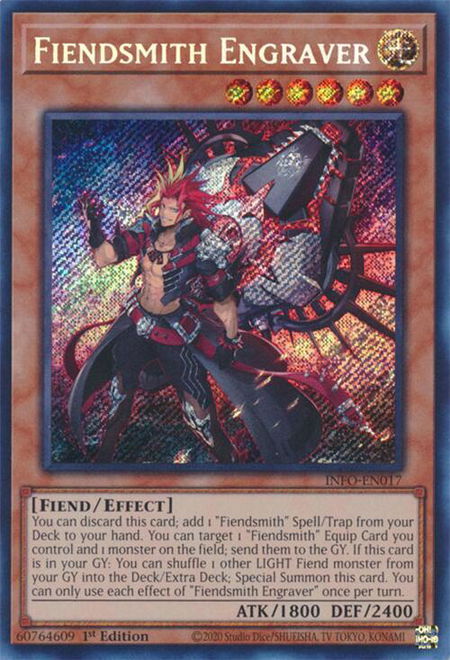 Fiendsmith Engraver - The Infinite Forbidden YuGiOh trading card