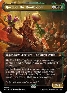 Hazel of the Rootbloom (Borderless) - Commander: Bloomburrow (BLC) #2 - Mythic Rare Magic: The Gathering Trading Card