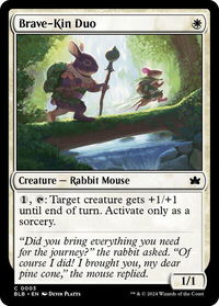 Brave-Kin Duo - Bloomburrow (BLB) #3 - Common Magic: The Gathering Trading Card