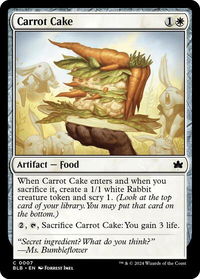Carrot Cake - Bloomburrow (BLB) #7 - Common Magic: The Gathering Trading Card