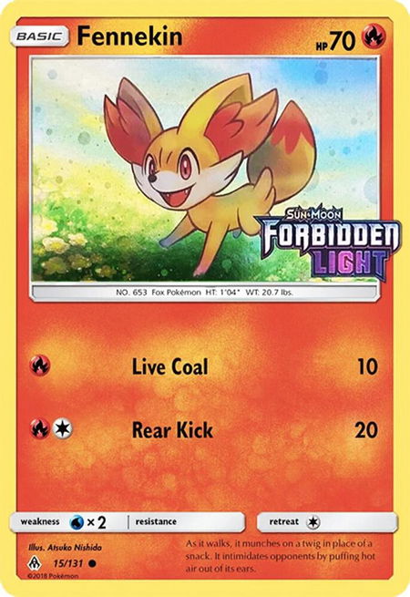 Fennekin - 15/131 (Toys R' Us Promo) - SM Promos Pokémon trading card