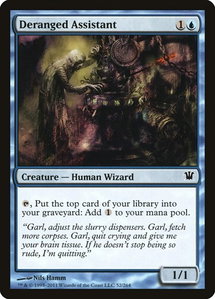 Deranged Assistant - Innistrad (ISD) #52 - Common Magic: The Gathering Trading Card