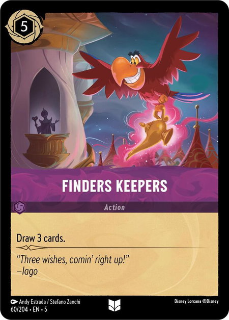Finders Keepers - Shimmering Skies Disney Lorcana trading card