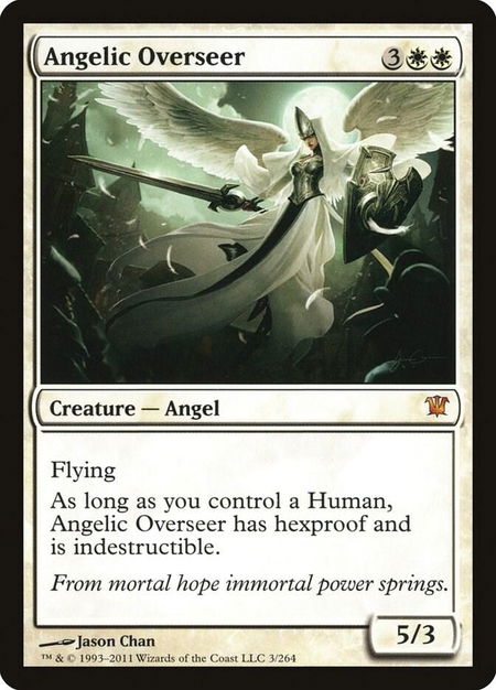 Angelic Overseer - Innistrad Magic: The Gathering trading card