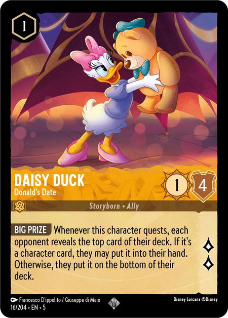 Daisy Duck - Donald's Date - Shimmering Skies Disney Lorcana trading card