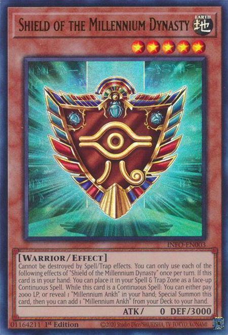 Shield of the Millennium Dynasty - The Infinite Forbidden YuGiOh trading card