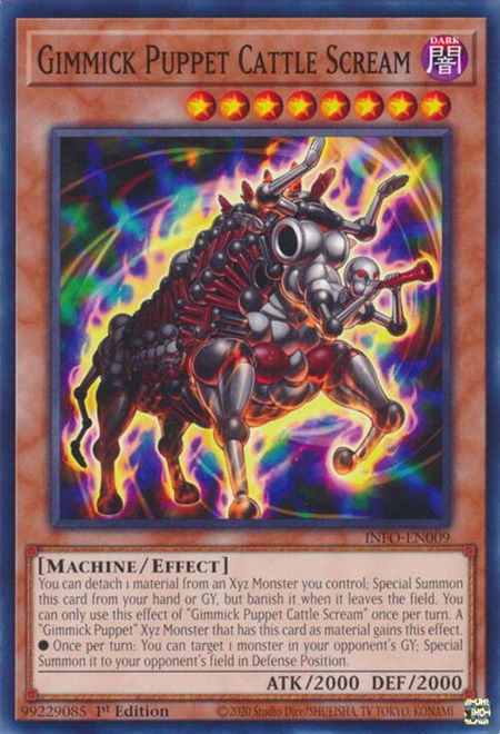 Gimmick Puppet Cattle Scream - The Infinite Forbidden YuGiOh trading card