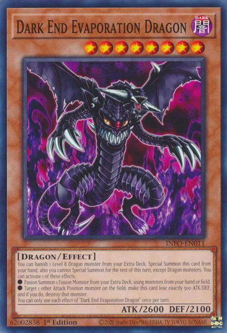 Dark End Evaporation Dragon - The Infinite Forbidden YuGiOh trading card