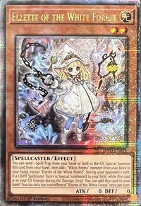 Elzette of the White Forest (Quarter Century Secret Rare) - The Infinite Forbidden (INFO) #INFO-EN014 - Quarter Century Secret Rare YuGiOh Trading Card