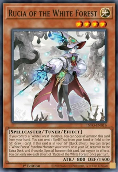 Rucia of the White Forest trading card from The Infinite Forbidden Rucia of the White Forest - The Infinite Forbidden YuGiOh trading card