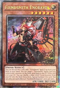 Fiendsmith Engraver (Quarter Century Secret Rare) - The Infinite Forbidden (INFO) #INFO-EN017 - Quarter Century Secret Rare YuGiOh Trading Card
