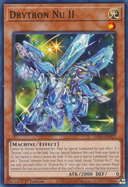 Drytron Nu II - The Infinite Forbidden YuGiOh trading card
