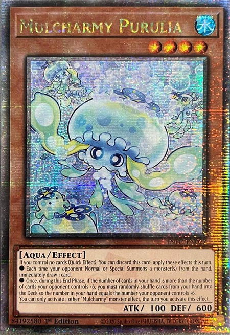 Mulcharmy Purulia (Quarter Century Secret Rare) - The Infinite Forbidden YuGiOh trading card