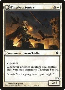 Thraben Sentry - Innistrad (ISD) #38 - Common Magic: The Gathering Trading Card