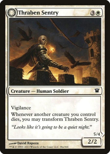 Thraben Sentry - Innistrad Magic: The Gathering trading card