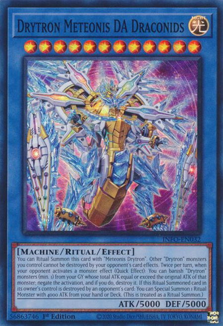 Drytron Meteonis DA Draconids - The Infinite Forbidden YuGiOh trading card
