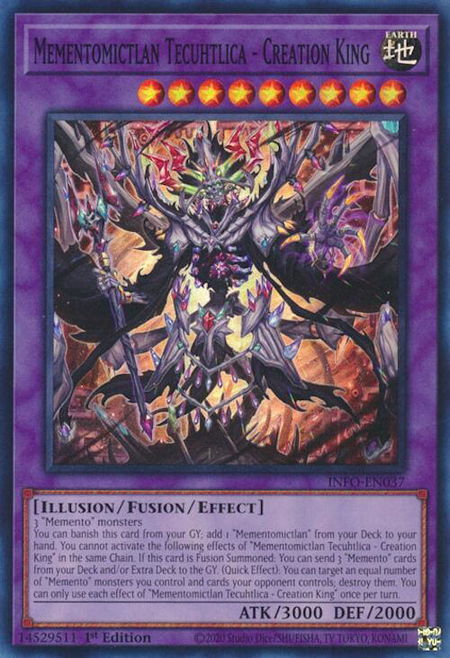Mementomictlan Tecuhtlica - Creation King - The Infinite Forbidden YuGiOh trading card