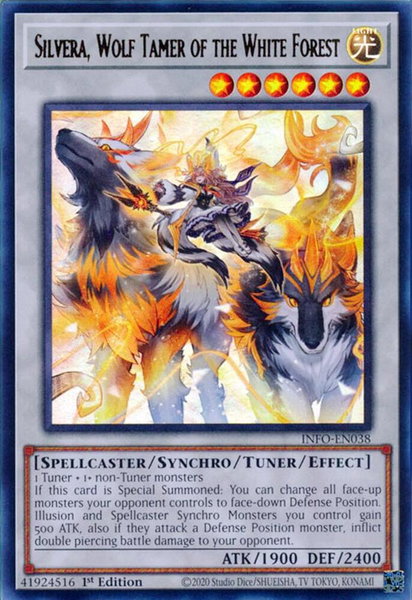 Silvera, Wolf Tamer of the White Forest - The Infinite Forbidden YuGiOh trading card