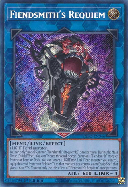 Fiendsmith's Requiem - The Infinite Forbidden YuGiOh trading card