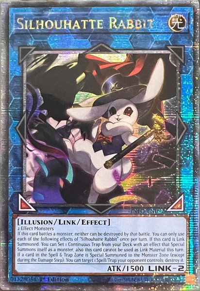 Silhouhatte Rabbit (Quarter Century Secret Rare) trading card from The Infinite Forbidden Silhouhatte Rabbit (Quarter Century Secret Rare) - The Infinite Forbidden YuGiOh trading card