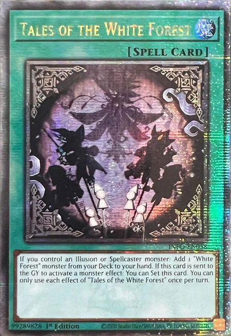 Tales of the White Forest (Quarter Century Secret Rare) - The Infinite Forbidden YuGiOh trading card