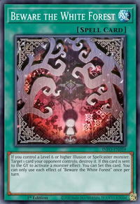 Beware the White Forest - The Infinite Forbidden (INFO) #INFO-EN059 - Super Rare YuGiOh Trading Card