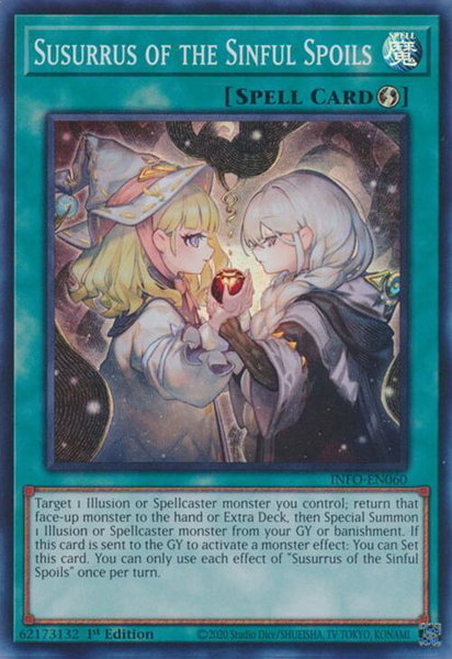 Susurrus of the Sinful Spoils - The Infinite Forbidden YuGiOh trading card