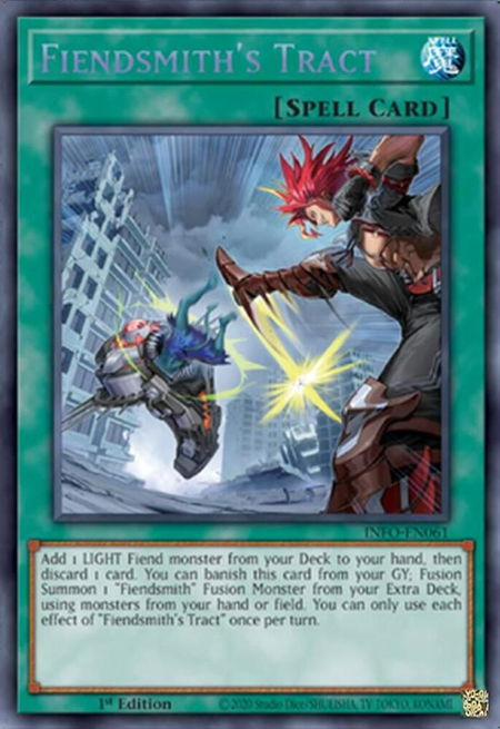 Fiendsmith's Tract - The Infinite Forbidden YuGiOh trading card