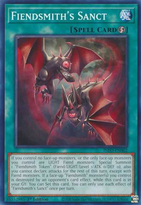 Fiendsmith's Sanct - The Infinite Forbidden YuGiOh trading card