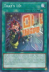 That's 10! - The Infinite Forbidden (INFO) #INFO-EN067 - Common / Short Print YuGiOh Trading Card