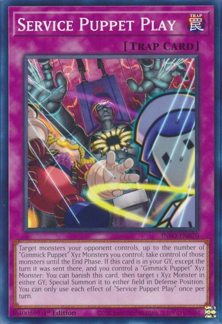 Service Puppet Play - The Infinite Forbidden YuGiOh trading card