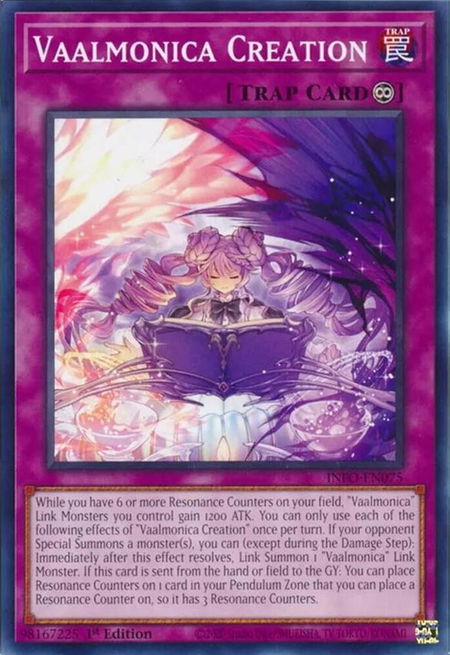 Vaalmonica Creation - The Infinite Forbidden YuGiOh trading card