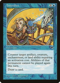 Interdict - Tempest (TMP) #69 - Uncommon Magic: The Gathering Trading Card
