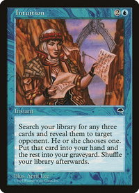 Intuition - Tempest (TMP) #70 - Rare Magic: The Gathering Trading Card